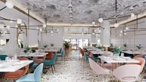 Elegant restaurant d'hotel Nicaragua 7 amb interior modern