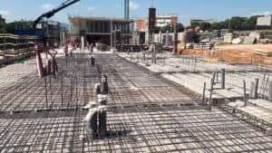 Detall constructiu: armadura de fonamentació per a la filera de cases Palau-Solità, fase 2.