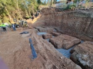 Excavació i fonaments amb armadura per a projecte 2023 Enrique Lanfranco 5.